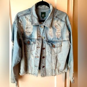Wild Fable Ripped Jean Denim Jacket